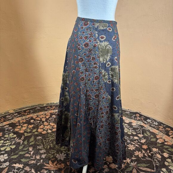 Sundance Dresses & Skirts - Sundance Est. 1969 Blue Floral Print Maxi Skirt – Mixed Floral Block Print | 100